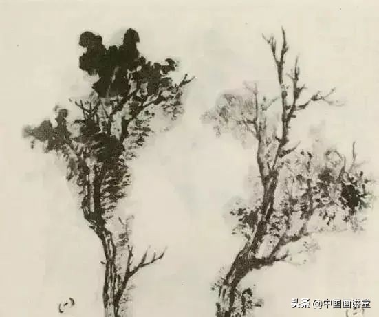 缠枝、挺杆、屈节、钮裂、一棵树如何画?看了这篇你绝对能学会
