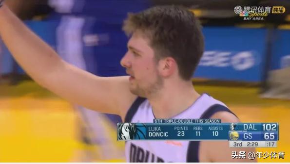 勇士球迷困的都看不下去，睡着了，就因为东契奇跟勇士上了一课？