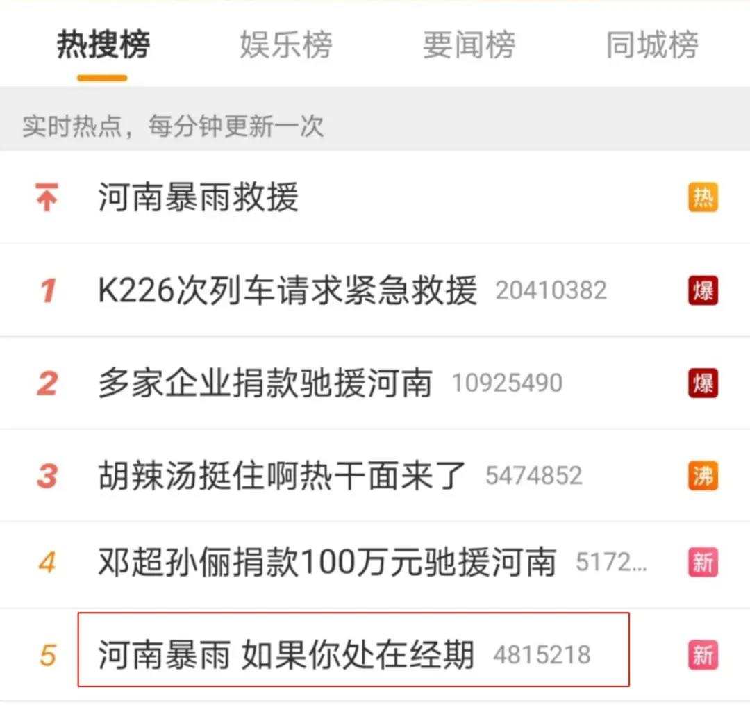 扩散！河南暴雨，女性如何做好经期护理