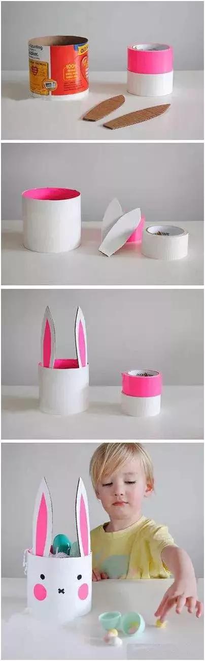 小兔子气球灯笼手工制作幼儿园,黏土小兔子手工教程简单又可爱