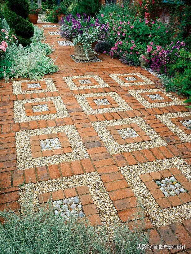 别墅庭院地面透水混凝土,别墅庭院地面铺装材料