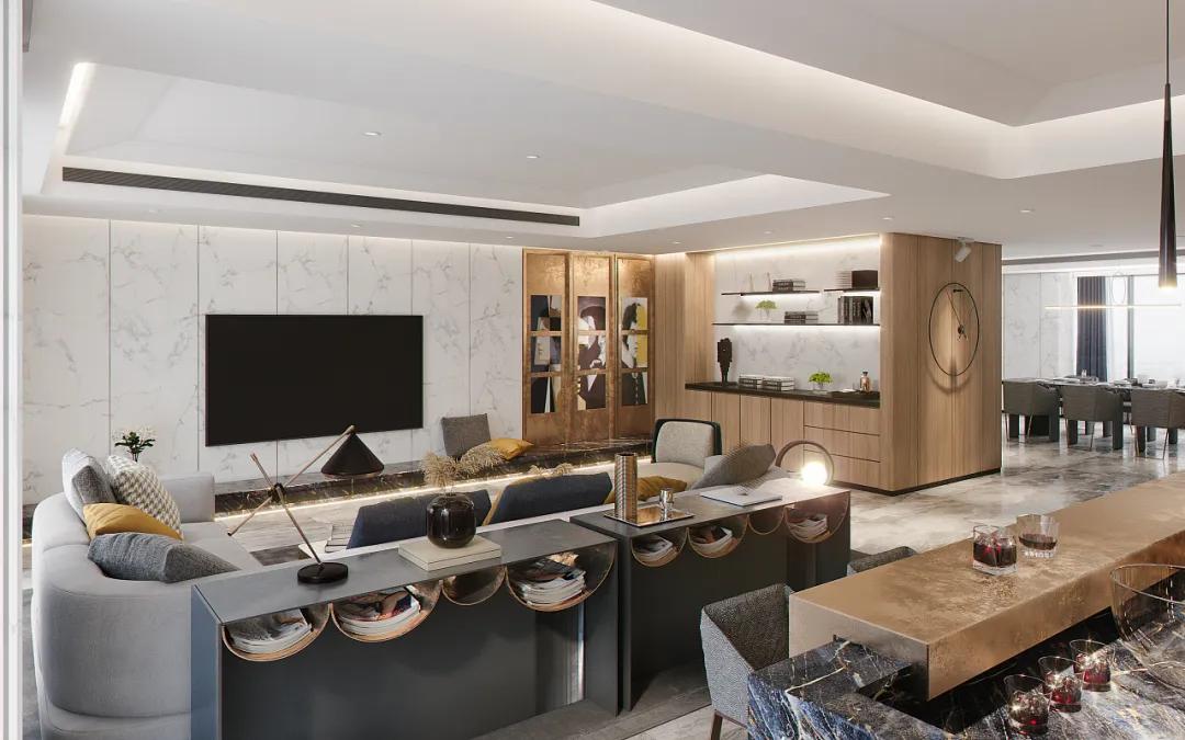 深圳紫麟山复式装修,富雅豪庭装修设计小户型70平