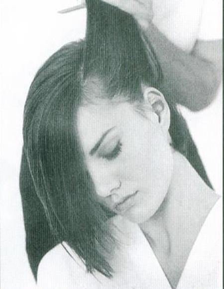 沙宣不对称式,沙宣不对称发型