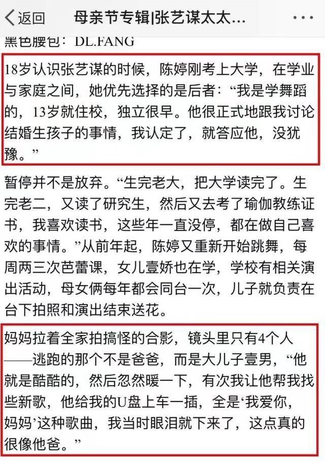 张艺谋之妻陈婷年龄,张艺谋之妻陈婷上位记