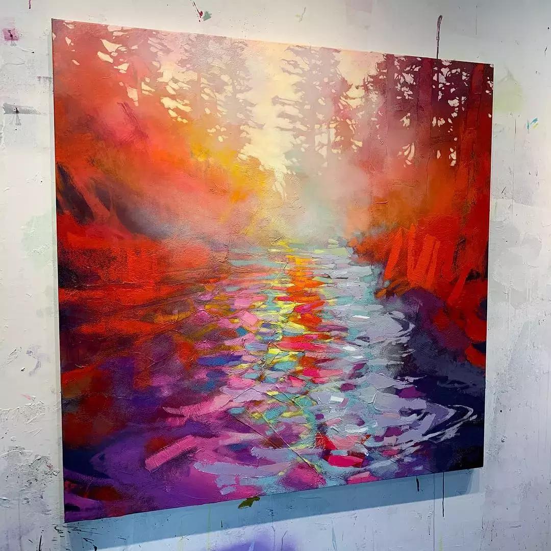 三个画家笔下的雪景,三位油画家的风景画