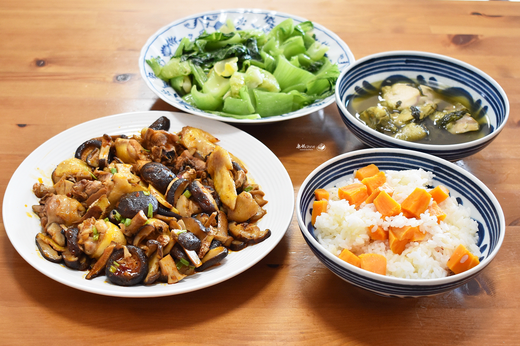 家的味道就在简单的一日三餐里,适合一家四口的午餐