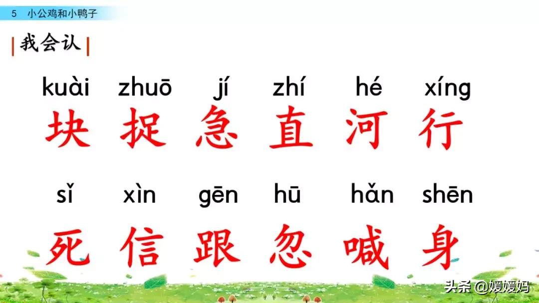 一年级小公鸡和小鸭子仿写句子,一年级小公鸡和小鸭子的看图写话