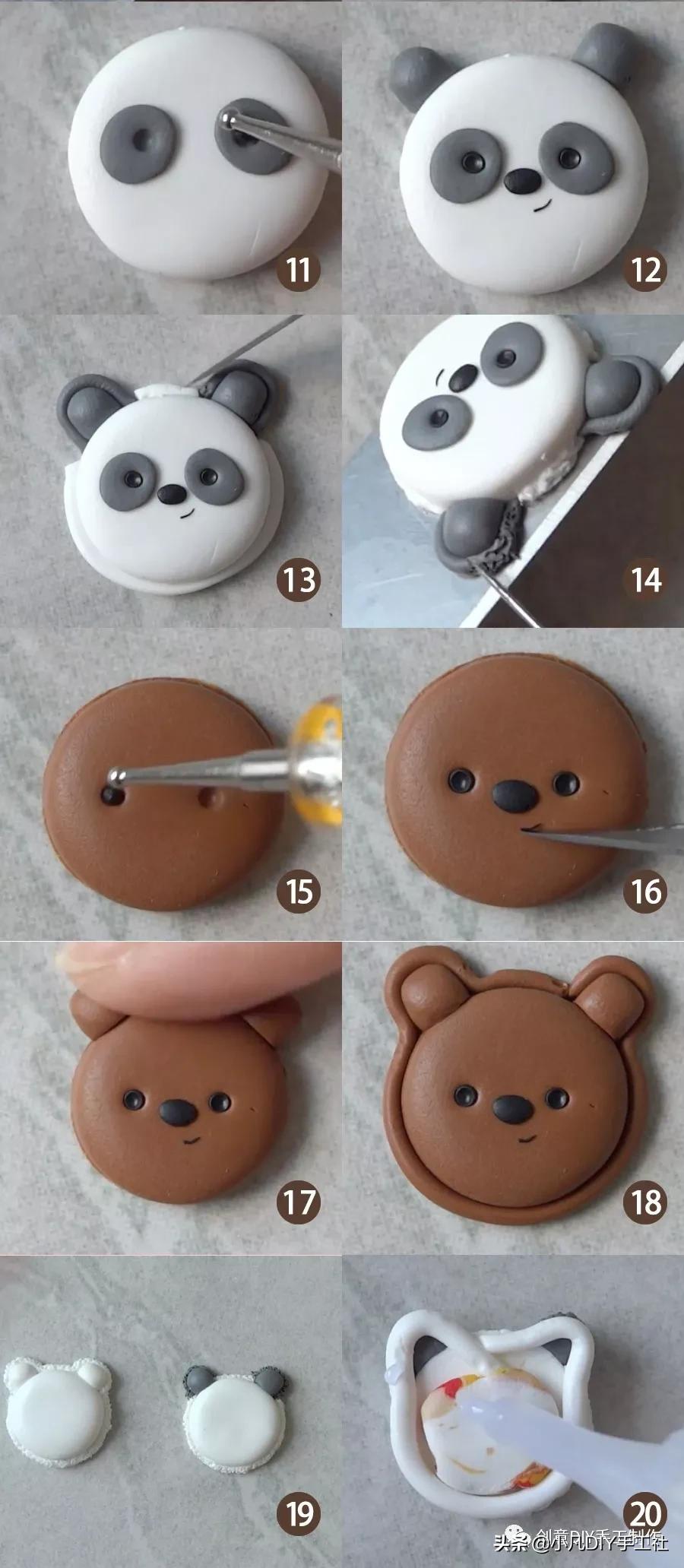 各种可爱造型的马卡龙,自制各种形状可爱的马卡龙