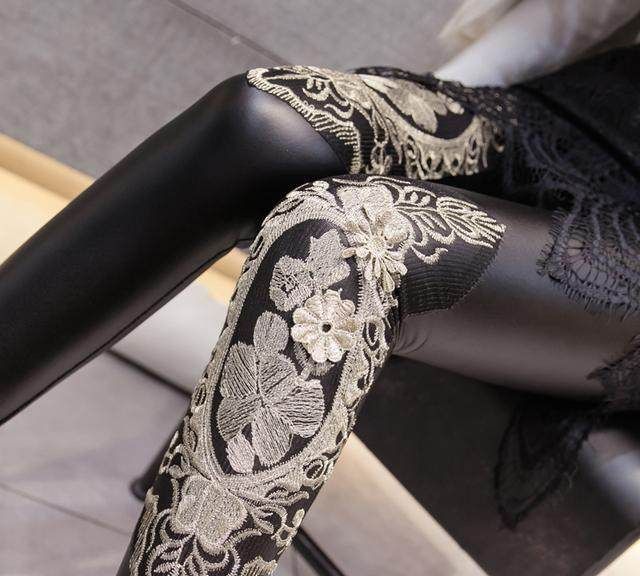 皮裤小蛮腰,黑皮裤窄版