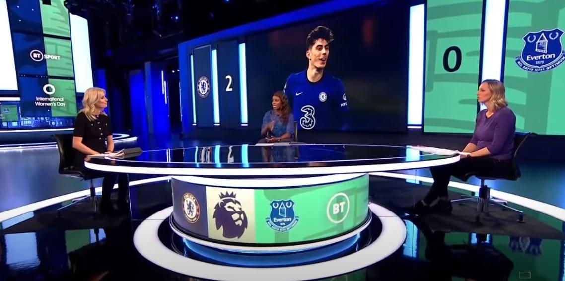 英超庆祝妇女节专业还是搞笑BT女嘉宾如何分析哈弗茨