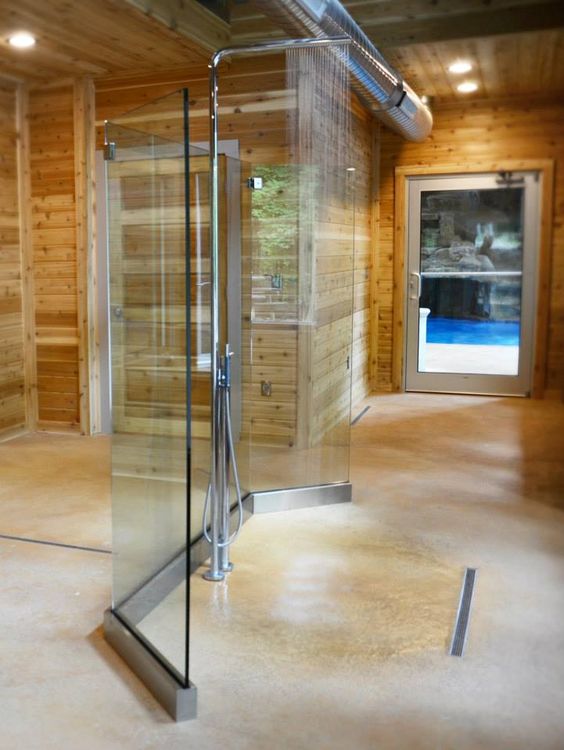 不需要玻璃隔断的淋浴房隔断案例,极简淋浴房隔断玻璃顶部怎么固定