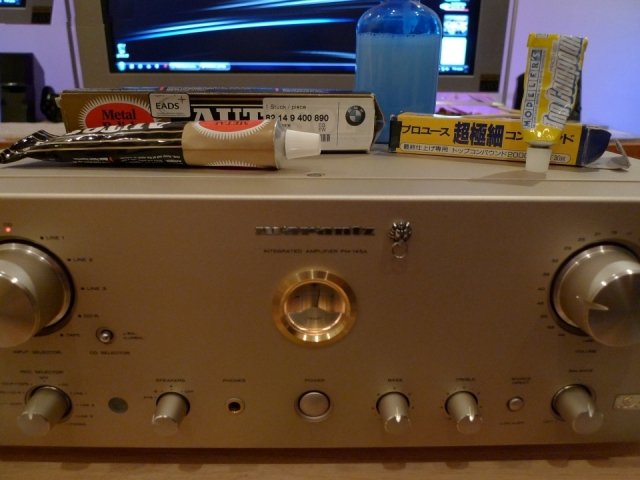 音响初烧也要有HIEND精神，马兰士宝华银线脚垫扩散板统统拿来用