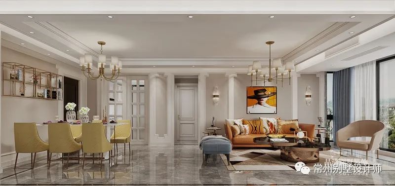 常州吟枫苑12栋 (300平米轻奢法式风格别墅装修设计)