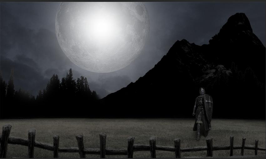 ps游戏角色场景合成教程,教你用ps合成创意战场