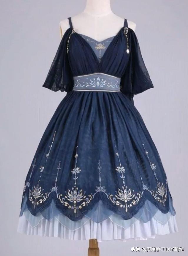 布艺拼接格子裙子,蕾丝拼贴连衣裙