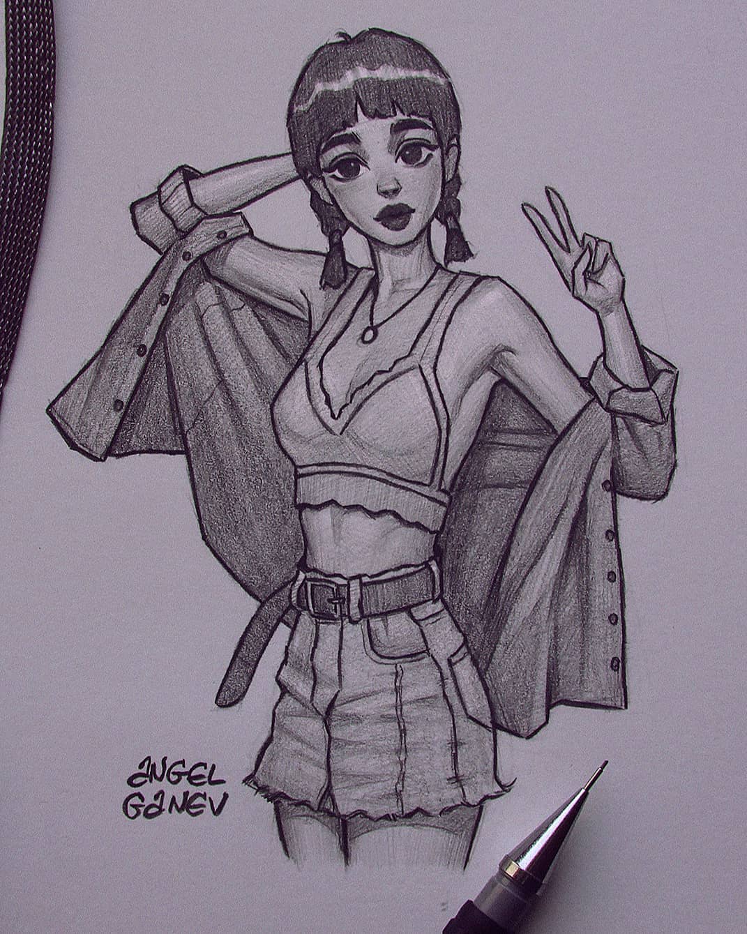 自动铅笔画人物,自动铅笔手绘人物