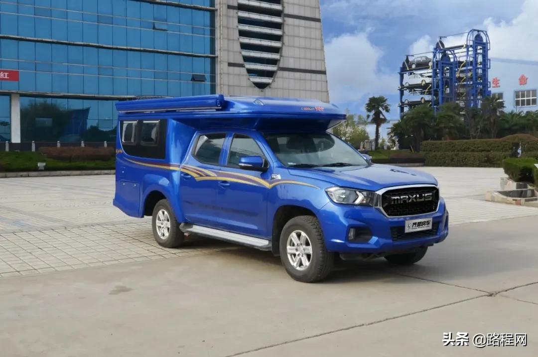 2023款五十铃d-max四驱硬升顶房车,双排皮卡软升顶房车最新款