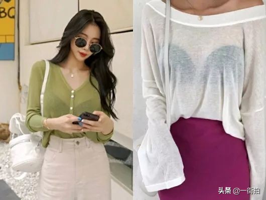 韩国懒汉风女针织衫,漂亮温柔的韩系小姐姐穿搭