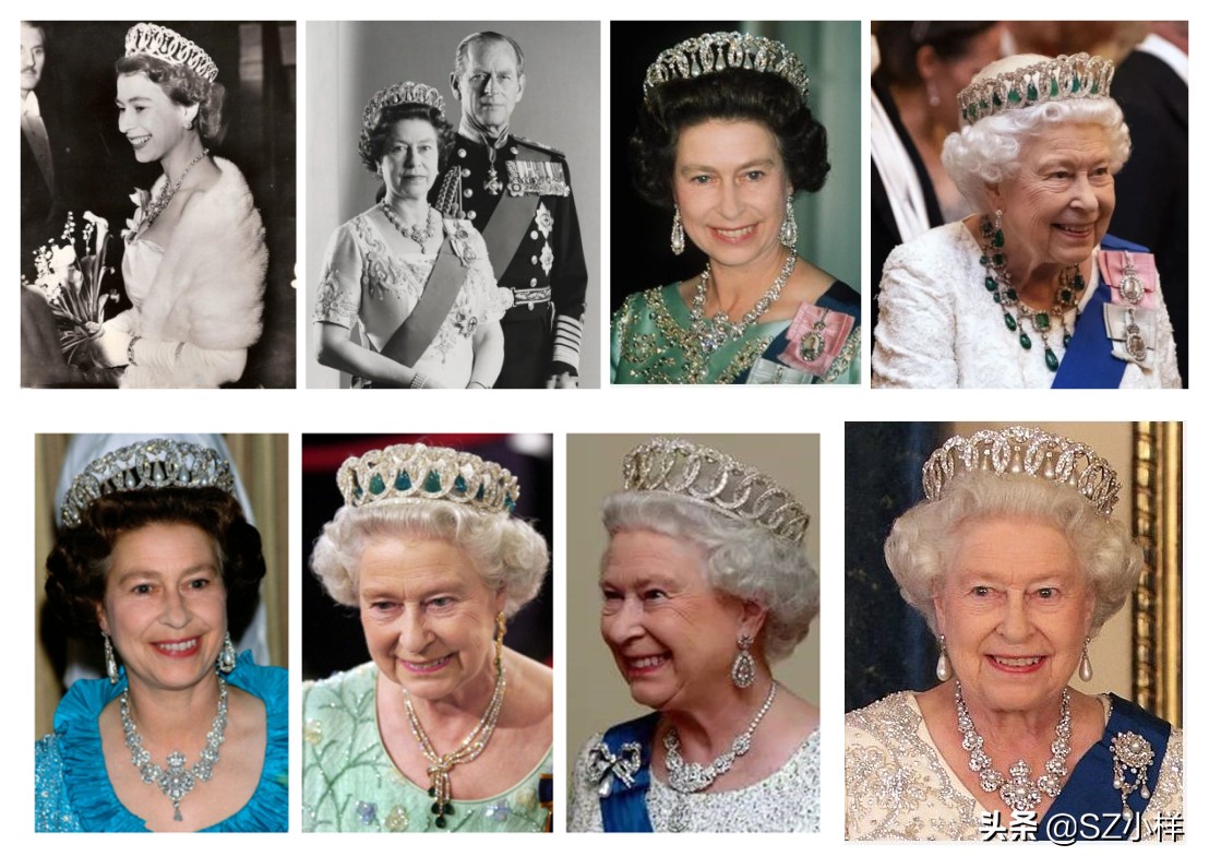 英国女王多奢侈,英国女王佩戴珠宝来源图