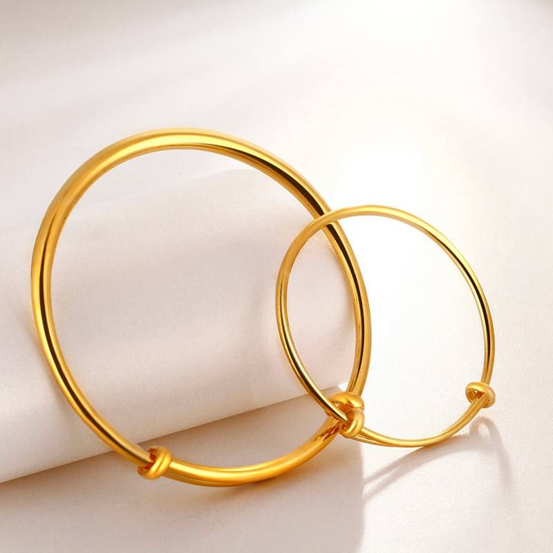 黄金圆棍手镯和扁平手镯优缺点,黄金手镯怎么选才好看