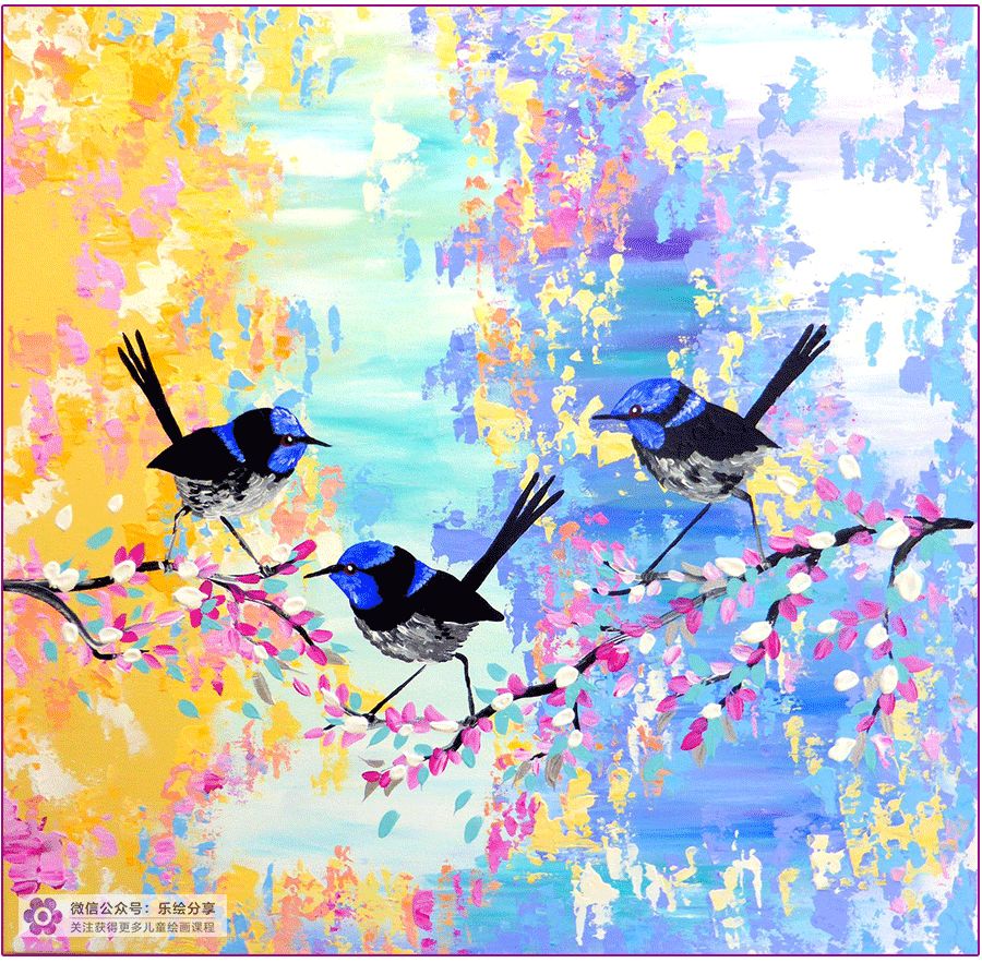 儿童油画作品简单水粉,儿童水溶性油画创意画作品