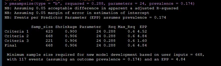 r在数据分析过程中的体现,临床预测模型样本量怎么计算