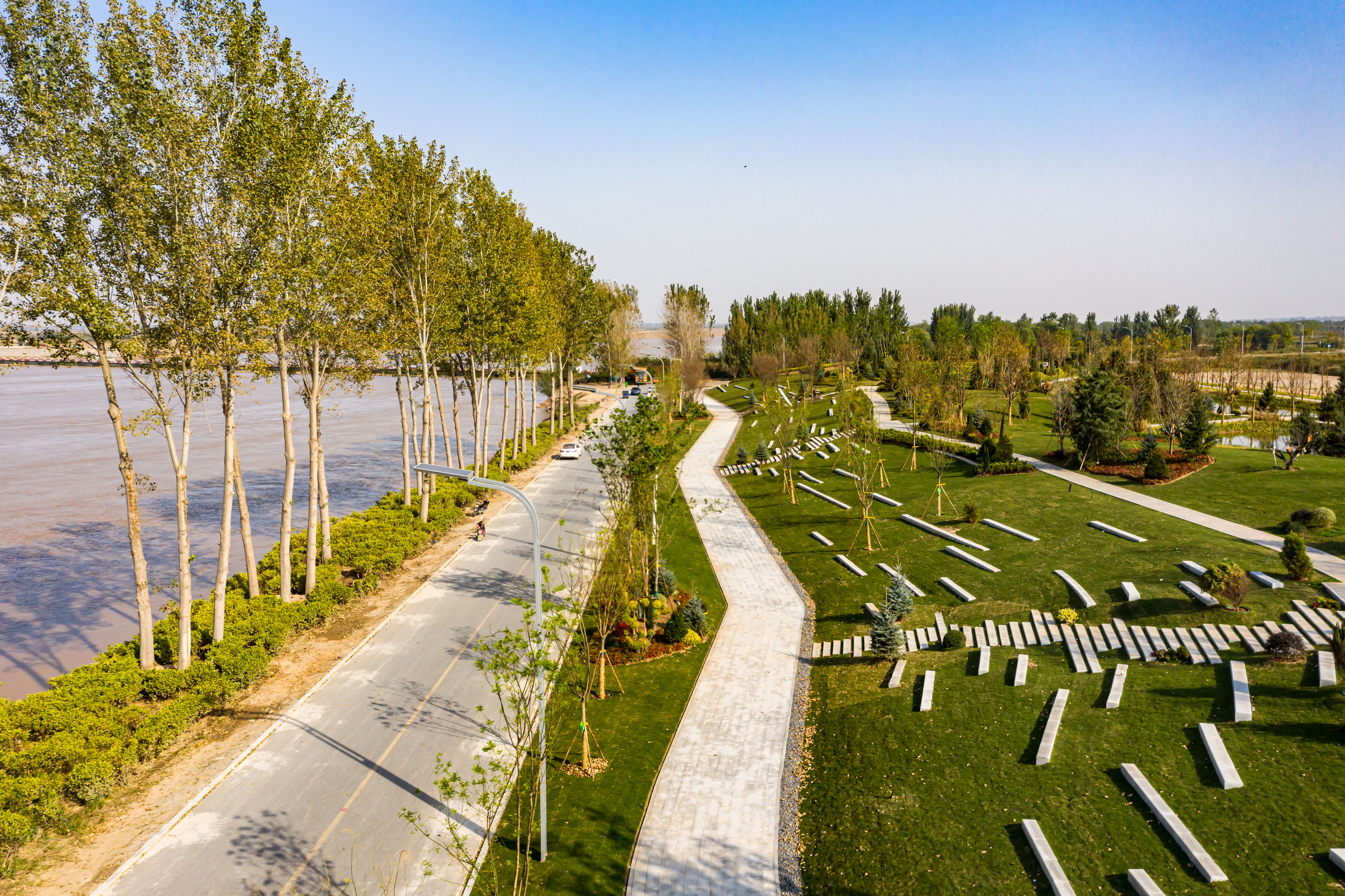郑州黄河滩地公园游览图,河南郑州黄河湿地公园线路图