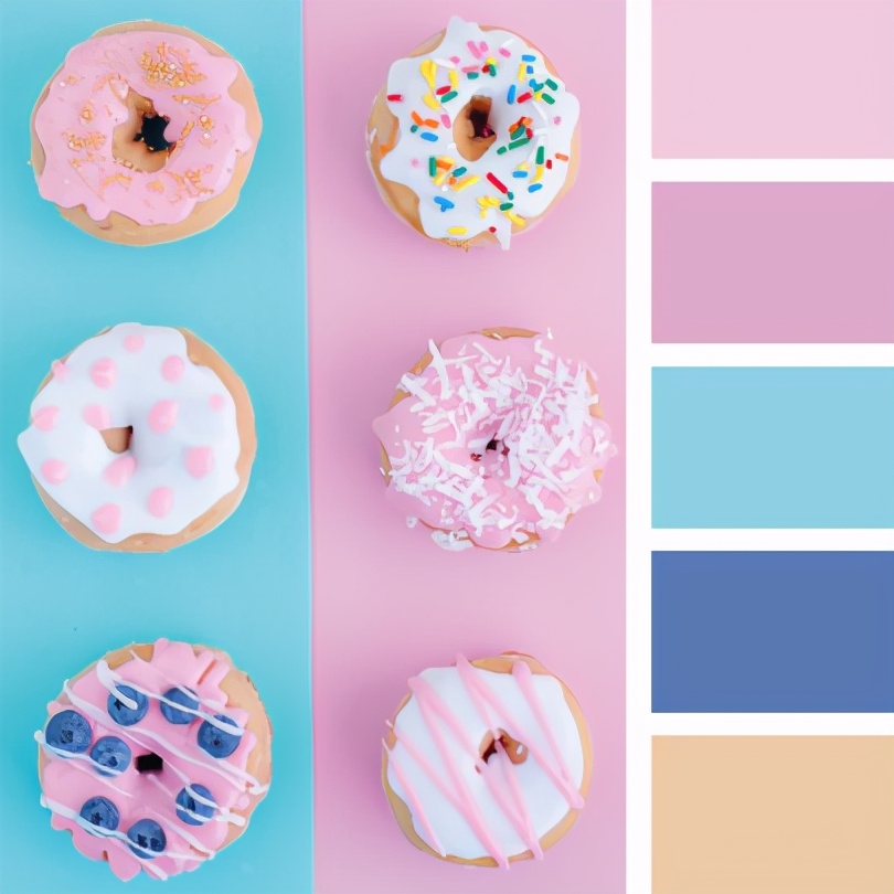 最佳紫色配色,柔和颜色搭配表及效果图片