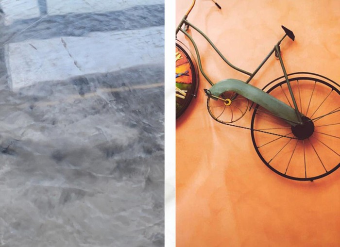 看到价格又犹豫了很久,仿大理石壁布背景墙价格