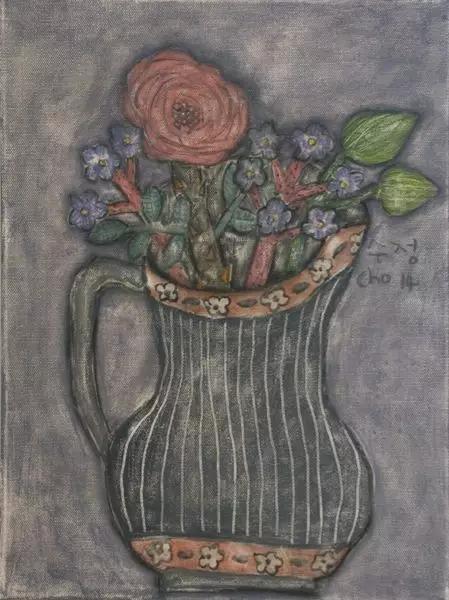 韩国女艺术家：卓秀英，画出来的雅致花草