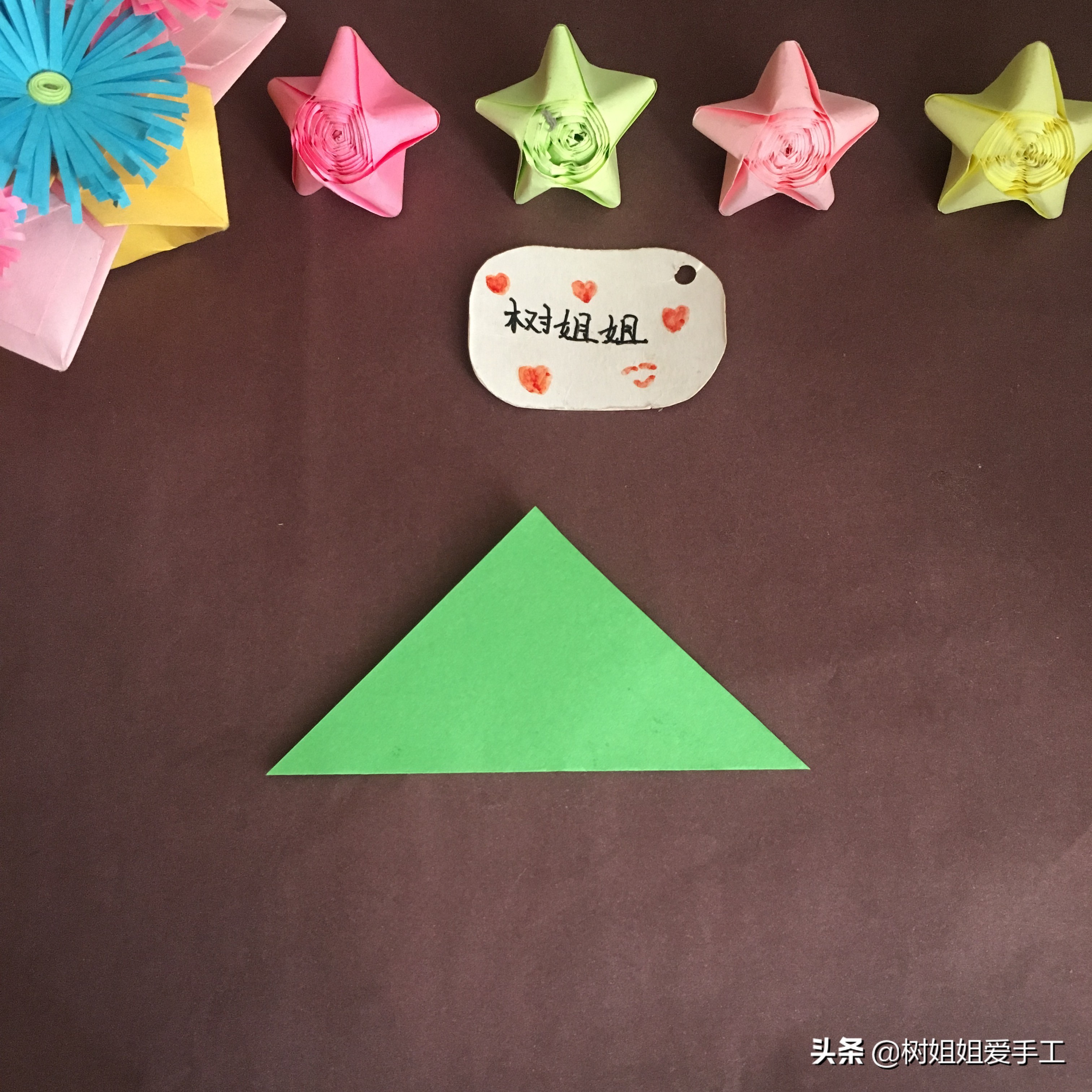 植物折纸：铜钱草盆景制作的方法（含花盆制作教程）