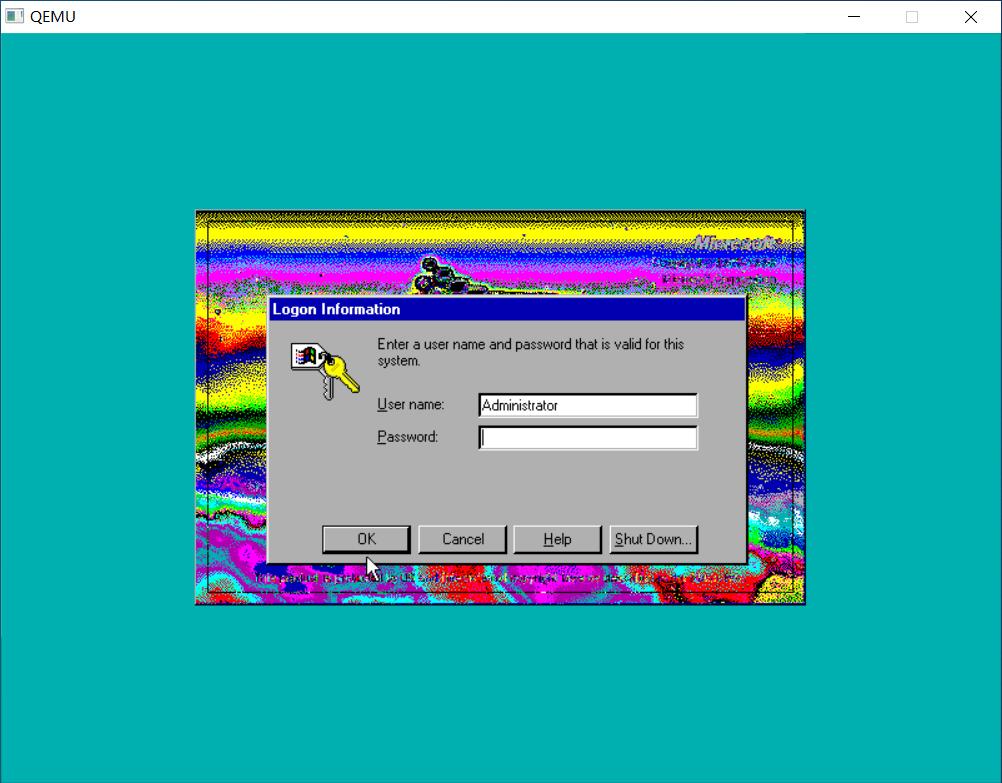 QEMU安装WINDOWSNT4.0MIPS版本