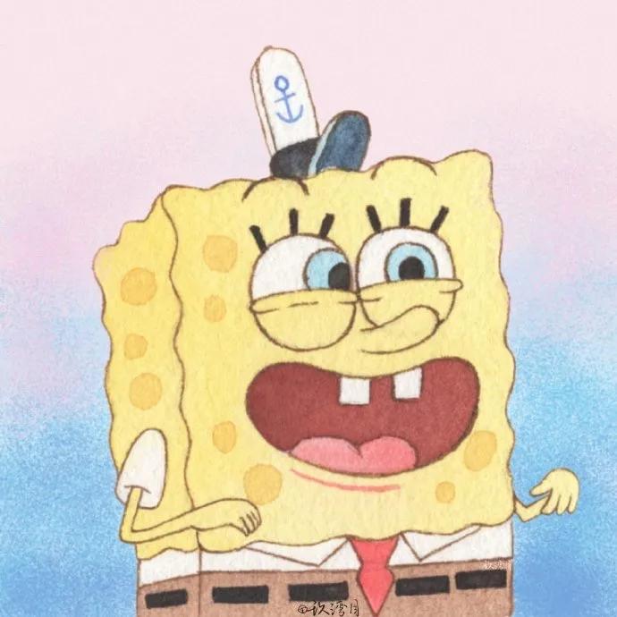 海绵宝宝和派大星的可爱头像,海绵宝宝头像超萌可爱小红书