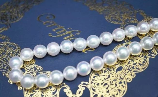 美丽优雅的日本珍珠,日本复古珍珠