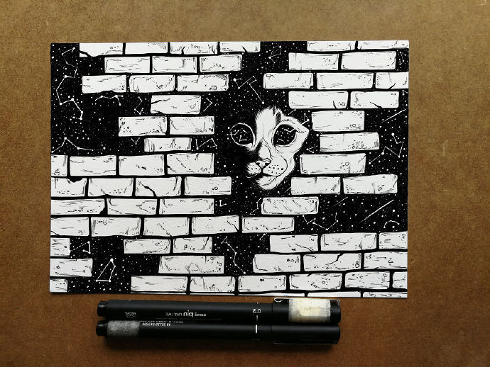 黑白手绘插画食物,黑白手绘插画怎么画