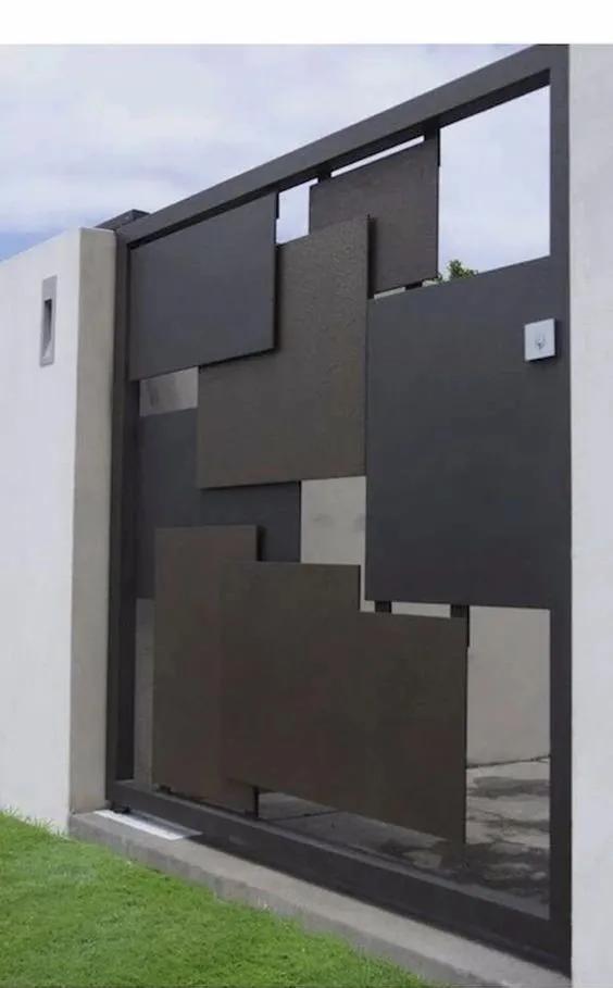 庭院栅栏门锁具,极简庭院栅栏门