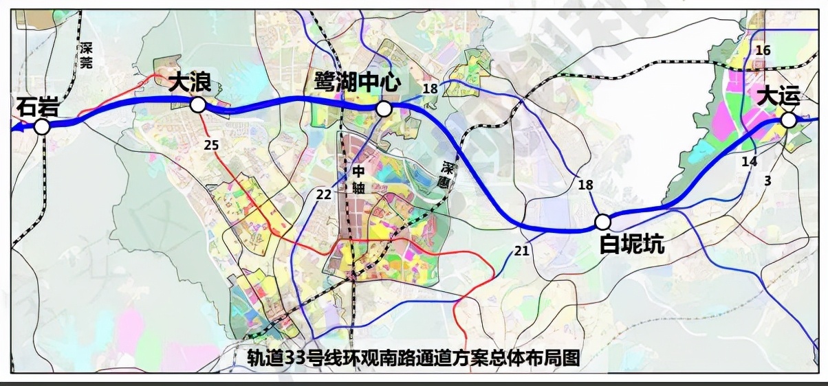 坂田重大规划33号线,坂田岗头地铁规划