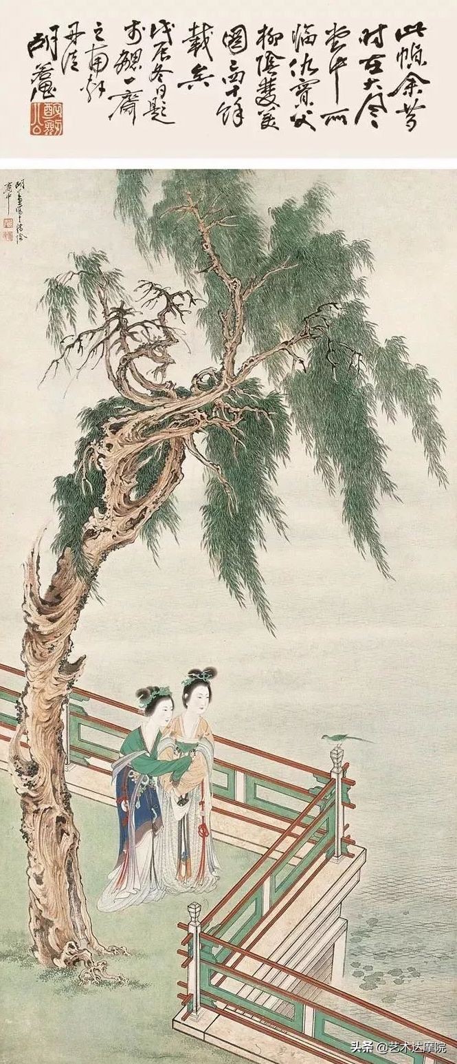 张大千徒弟画真迹,张大千临摹字画被博物馆收藏