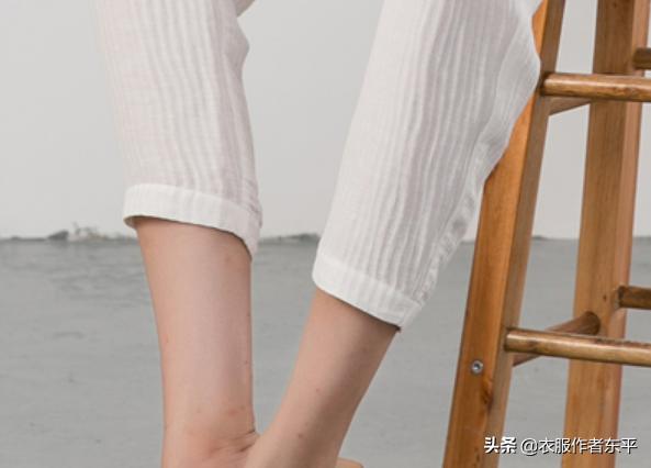 加厚加大码开腿裤裁剪法,女装小脚裤的裁剪教程