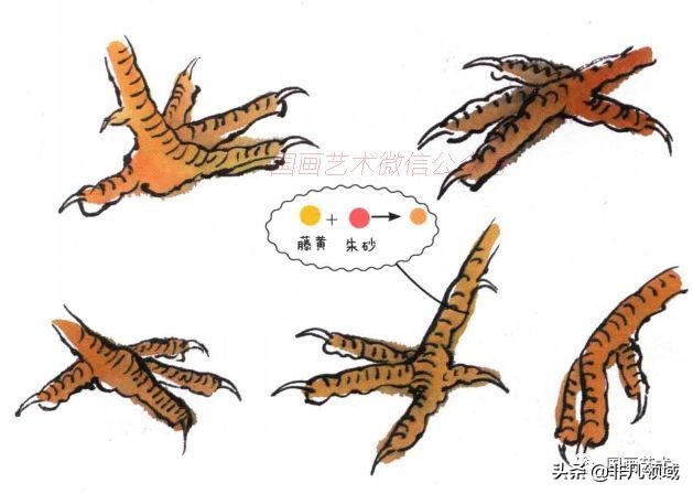 画鸡技法教学,任伯年写意画鸡