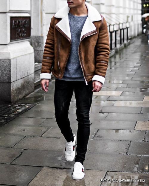羊绒夹克外套怎么搭配好看,麂皮绒夹克外套怎么搭配