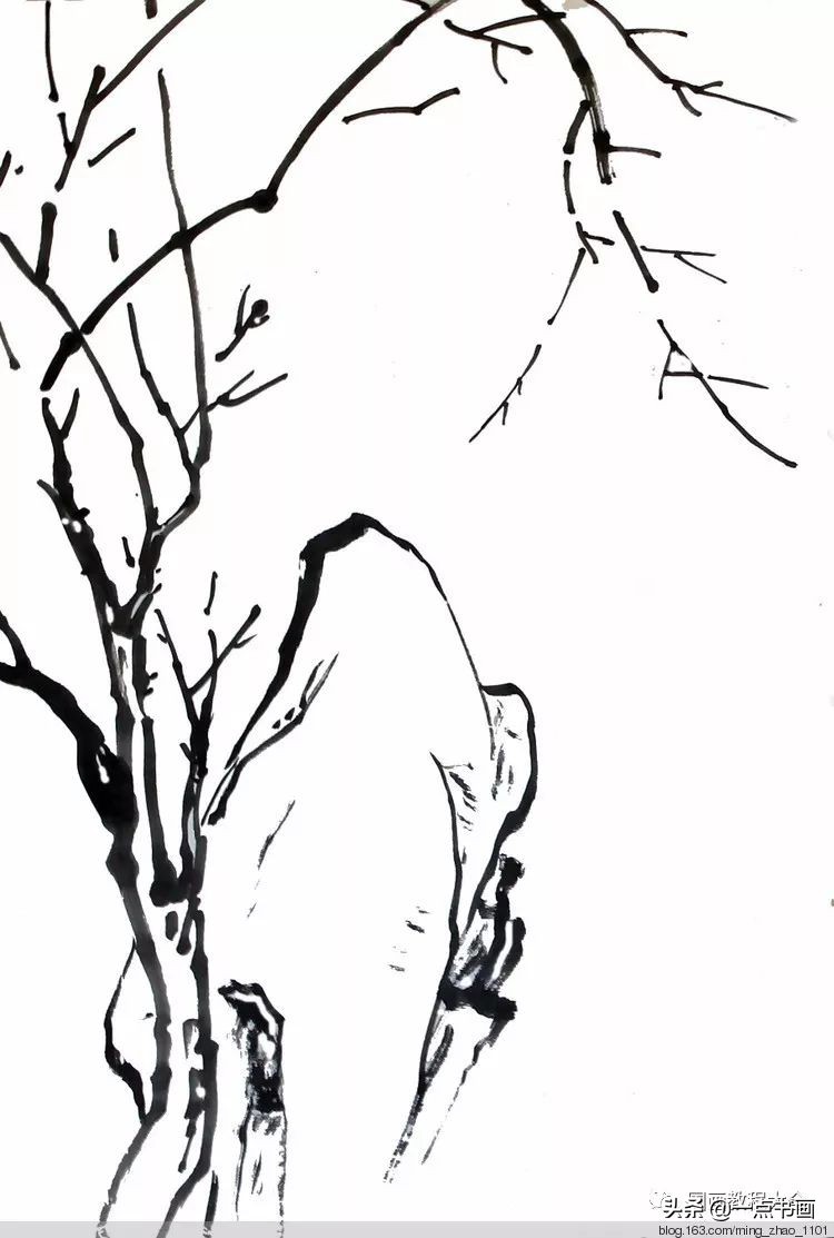 国画桃花颜色怎么调,徐湛教桃花国画画法