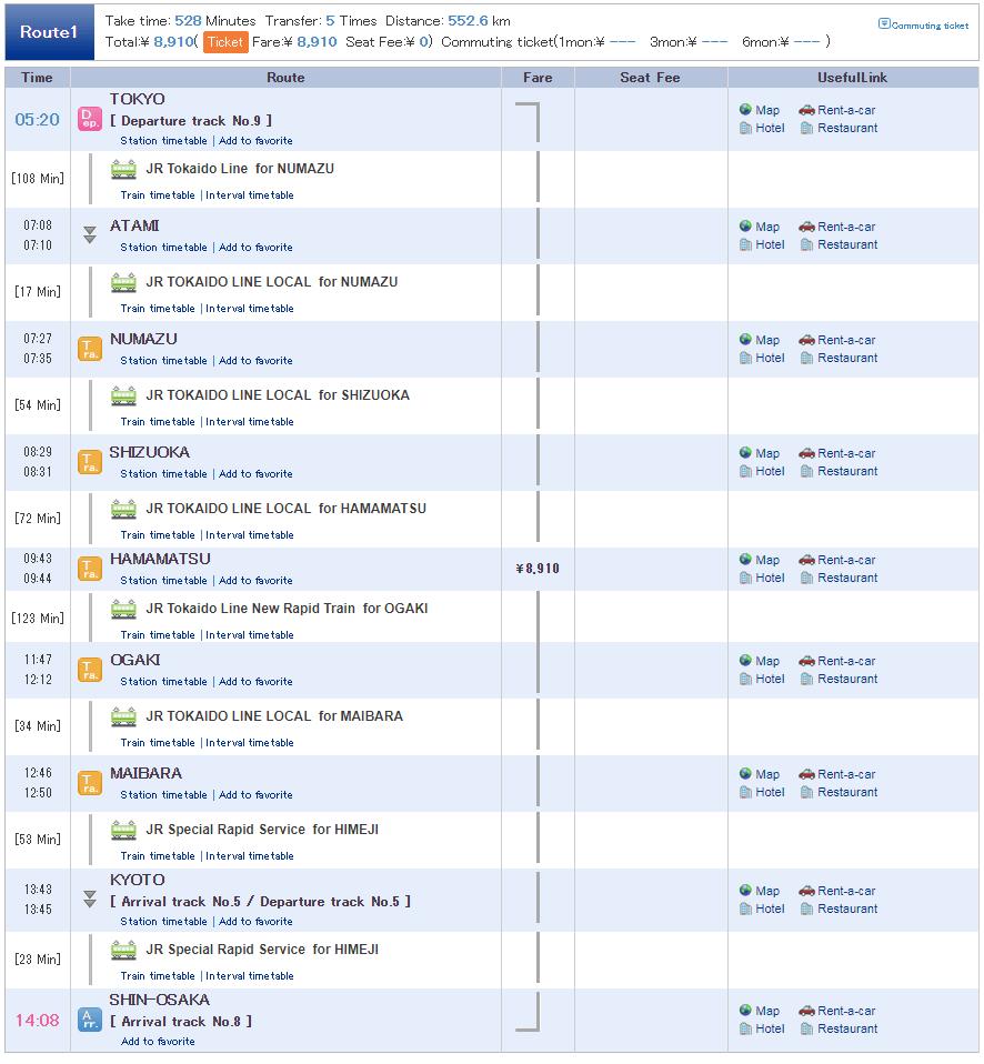 日本东京如何坐新干线到京都,东京新干线去大阪