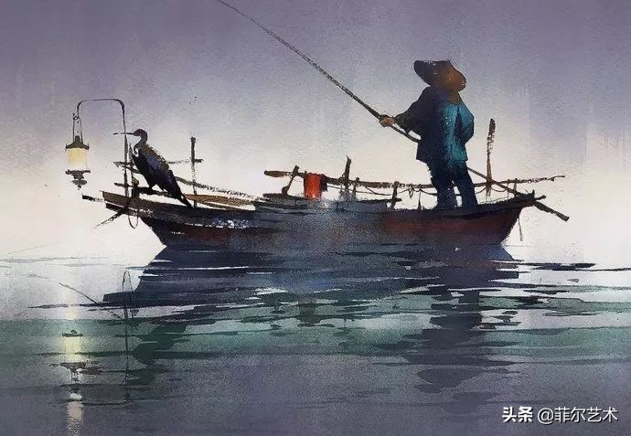 水彩意境图片欣赏,水彩颜色丰富