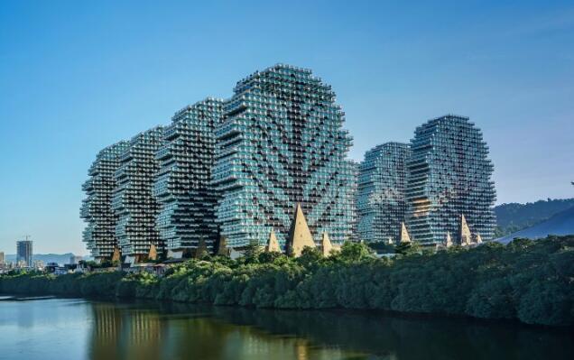 三亚地标建筑美丽的大树酒店,三亚大树酒店a栋效果图