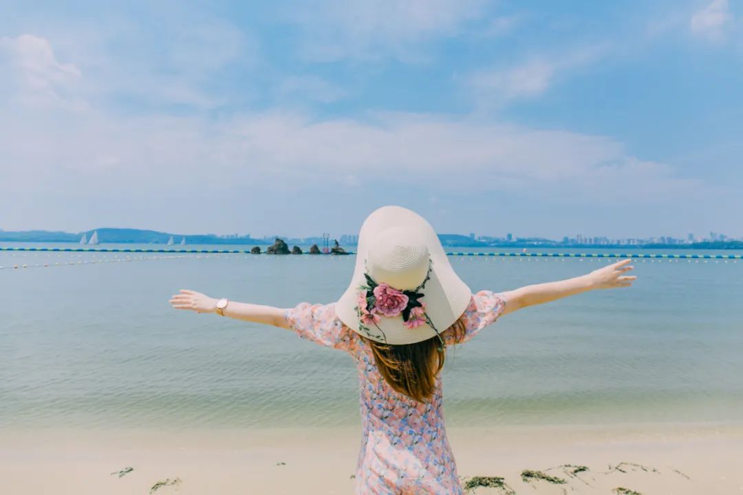 在海沙里打滚,东湖内藏着武汉“小巴厘”