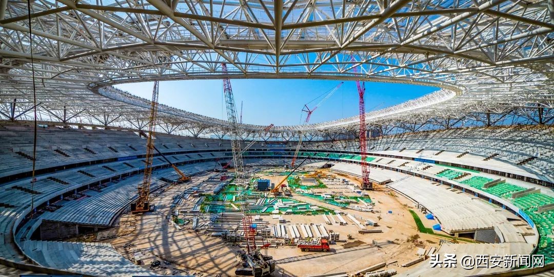 西安石榴花奥体中心,西安奥体中心长安花绽放