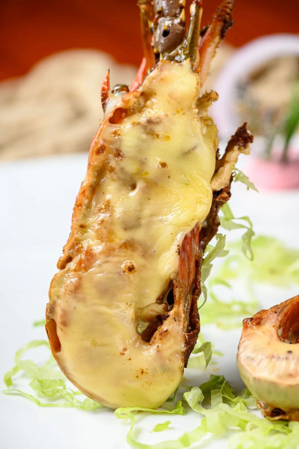 大渔铁板烧里的芝士扇贝,日式铁板烧芝士焗大虾