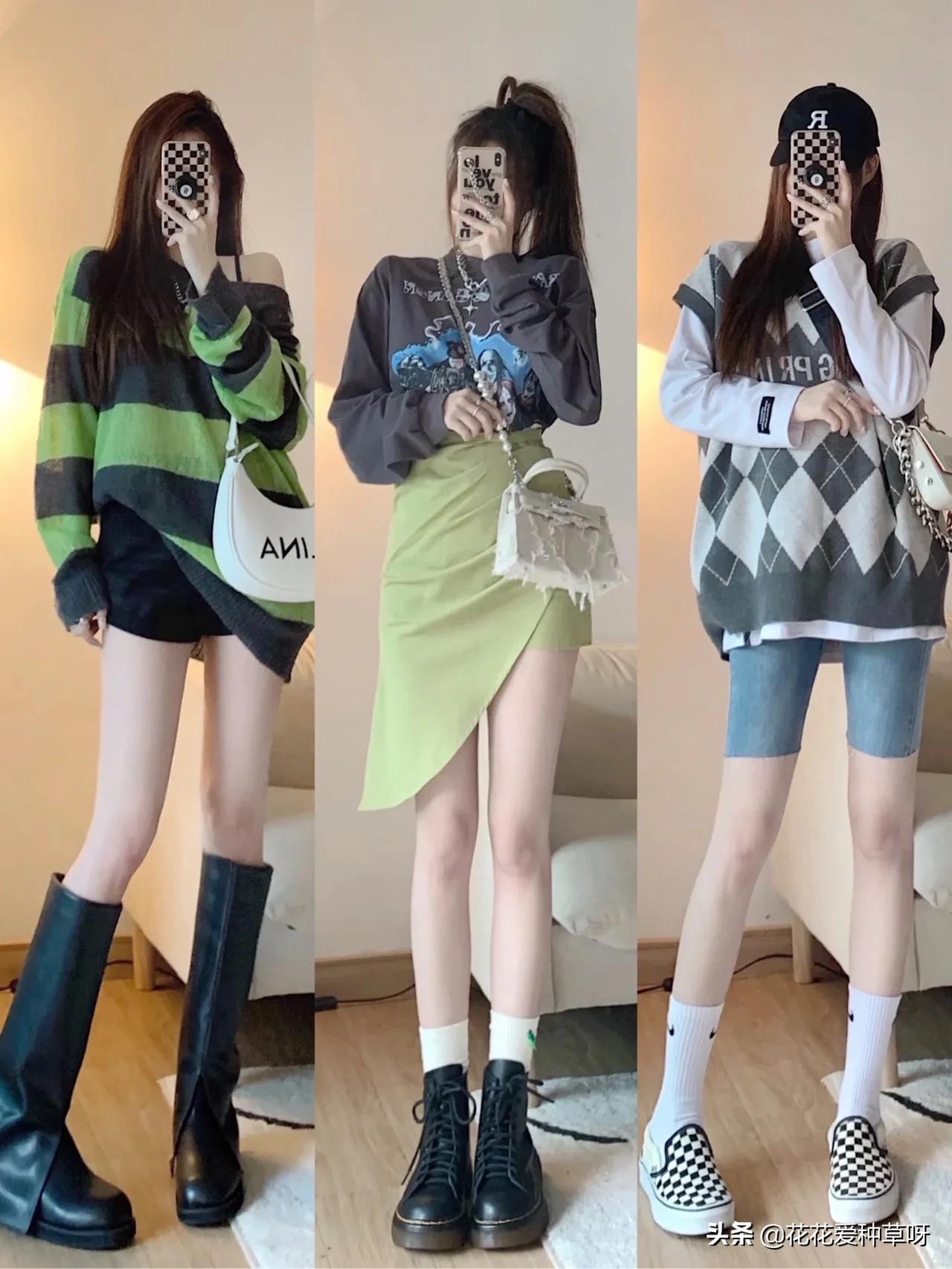 韩系初秋学院风休闲穿搭,初秋高级感穿搭韩系学院