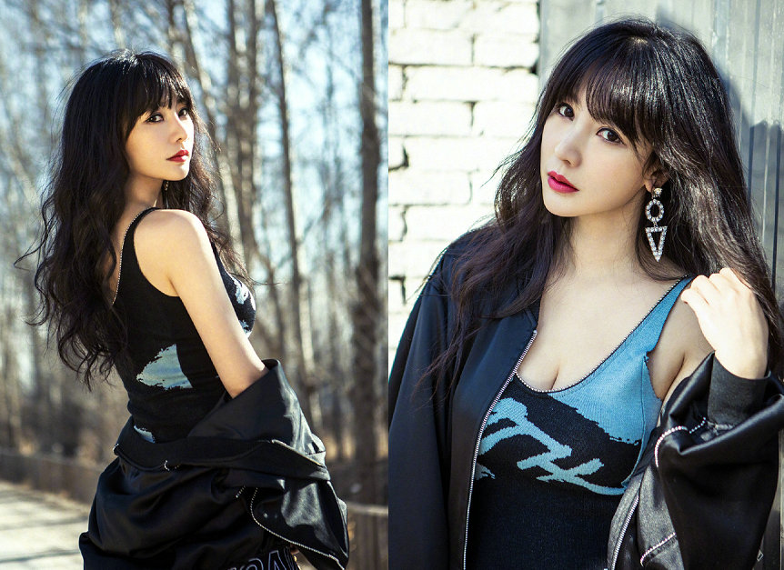 38岁柳岩一袭蕾丝长裙出席活动,柳岩圣诞写真